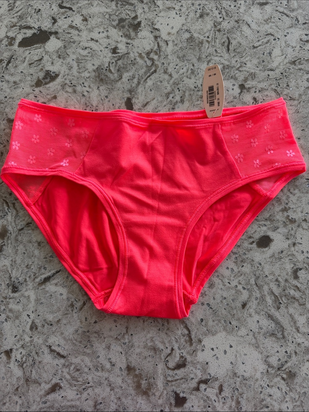 NWT VICTORIA SECRET Bright Neon Orange Women's Hiphugger
